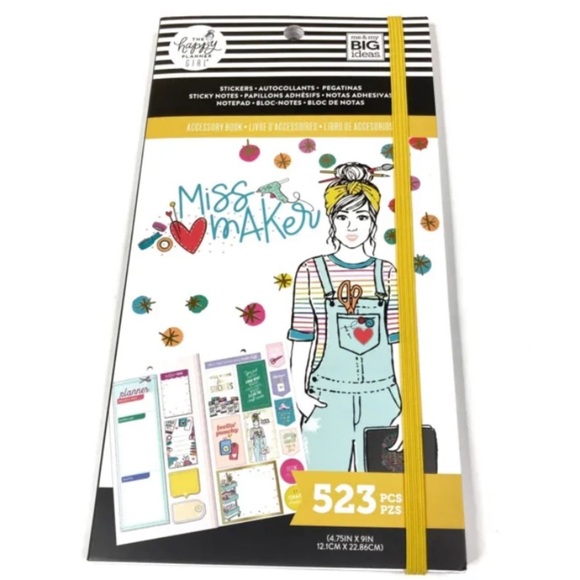 3/$30 The Happy Planner Book MISS MAKER Stickers 2018 Me & My Big Ideas - Picture 1 of 10